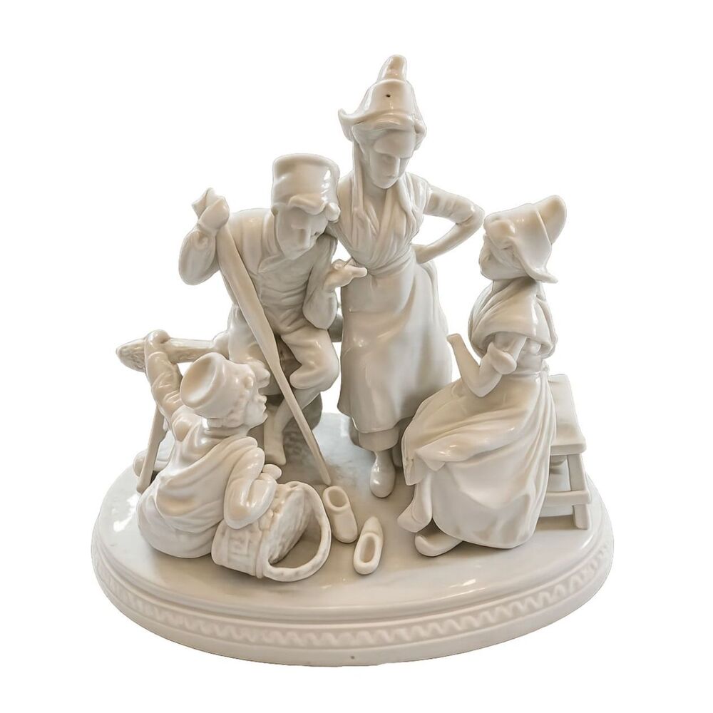 Scheibe Alsbach Kister 'Dutch Children' Porcelain Bisque Statue